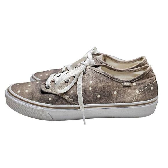 VANS Brown Washed Polka Dot Athletic Shoes Women's Size US 11 Lace Up Classics - Picture 9 of 11